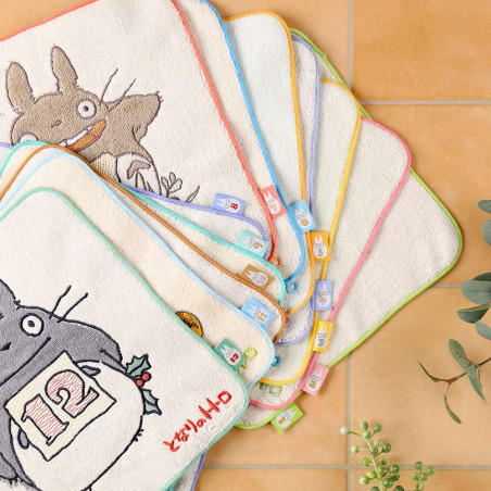 Household linen - Mini Towel Totoro Birthday 6 25x25 cm - My Neighbor Totoro