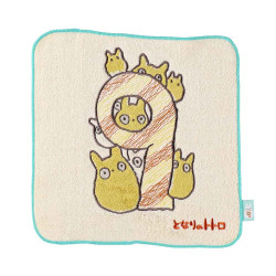 Linge de maison - Mini Serviette Totoro anniversaire 9 25x25 cm - Mon Voisin Totoro