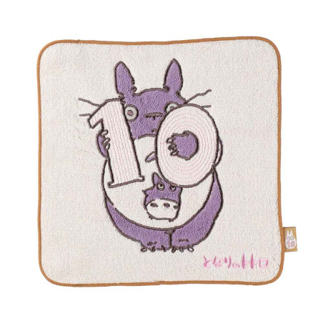 Household linen - Mini Towel Totoro Birthday 10 25x25 cm - My Neighbor Totoro