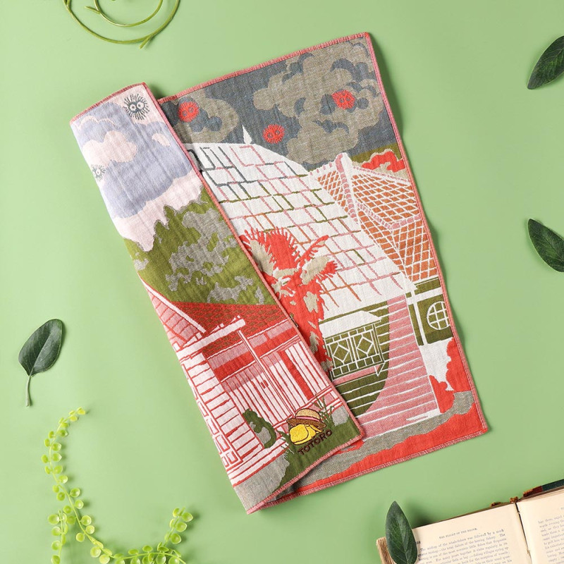 Textile - Mouchoir Imabari Maison de Satsuki & Mei 40x40 cm - Mon Voisin Totor