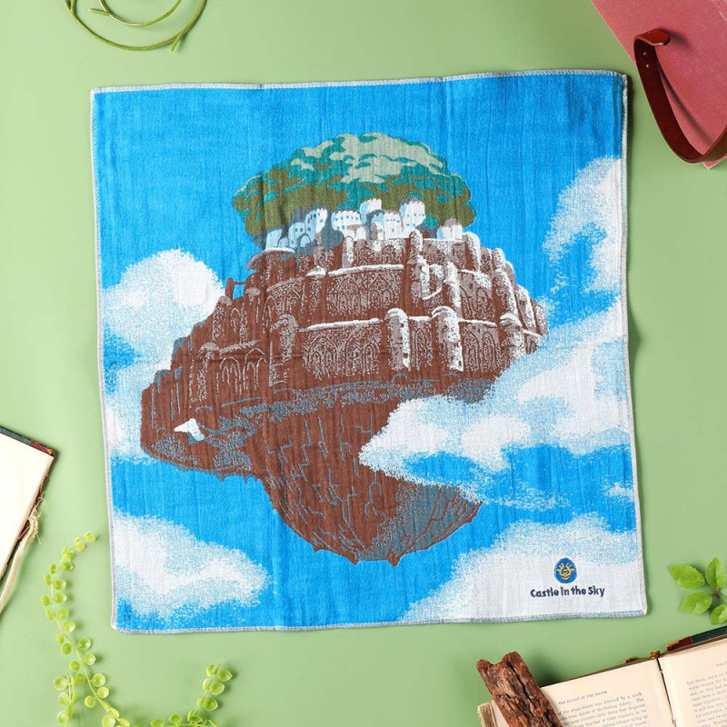 Textil - Pañuelo Imabari Laputa 40x40 cm - El castillo en el cielo