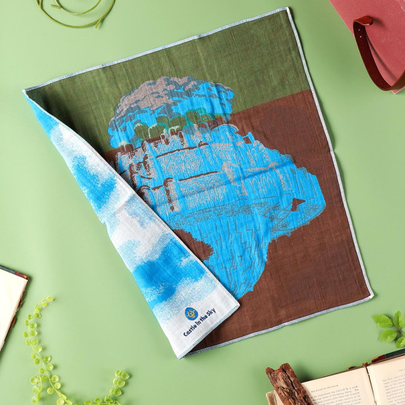 Textil - Pañuelo Imabari Laputa 40x40 cm - El castillo en el cielo