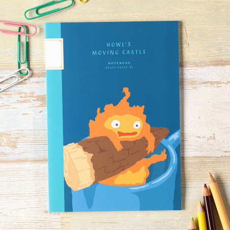 Notebooks and Notepads - Carnet de notes B6 Calcifer - Howl's Moving Castle