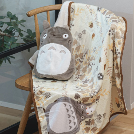 Household linen - Big Totoro Rolled Rolled blanket - My Neighbor Totoro