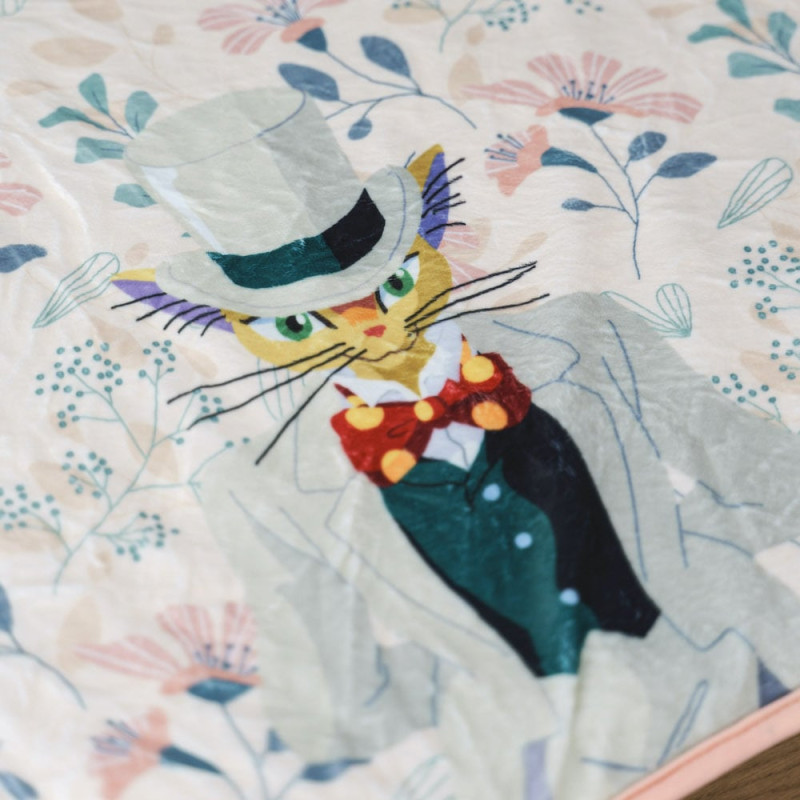 Household linen - Moon Rolled blanket - Whisper of the heart