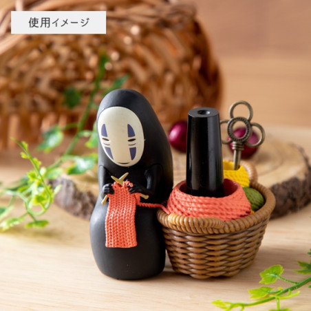 Jewellery boxes - Pencil holder figurine No Face knitting - Spirited Away