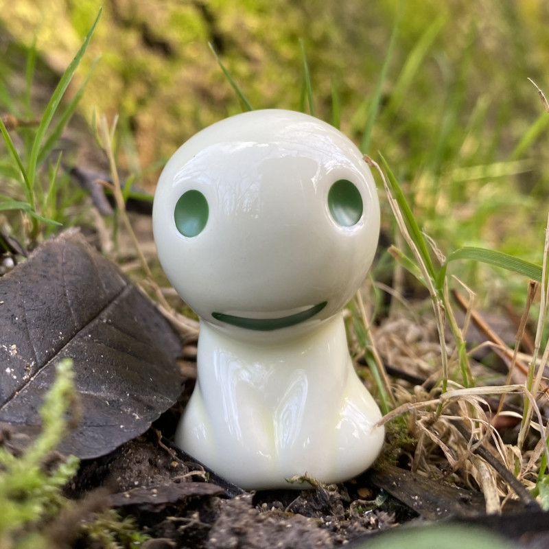 【当時物】【希少】princess mononoke stamp kodama Statue Kodama A & 1 Blind Power Stone - Princess Mononoke
