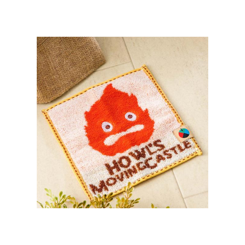 Household linen - Mame Mini Towel Calcifer 15x15 cm - Howl's Moving Castle
