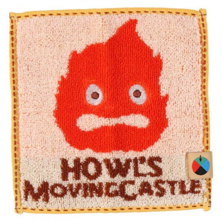 Household linen - Mame Mini Towel Calcifer 15x15 cm - Howl's Moving Castle