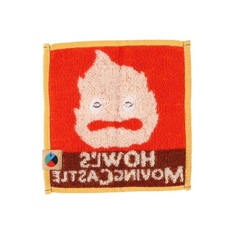 Household linen - Mame Mini Towel Calcifer 15x15 cm - Howl's Moving Castle