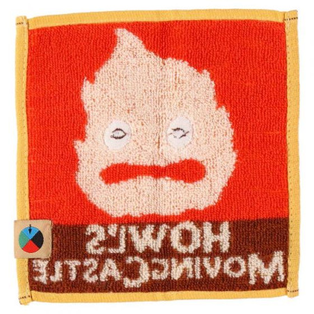 Household linen - Mame Mini Towel Calcifer 15x15 cm - Howl's Moving Castle