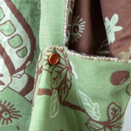 Textile - Étole vert clair Totoro & Chatbus - Mon Voisin Totoro
