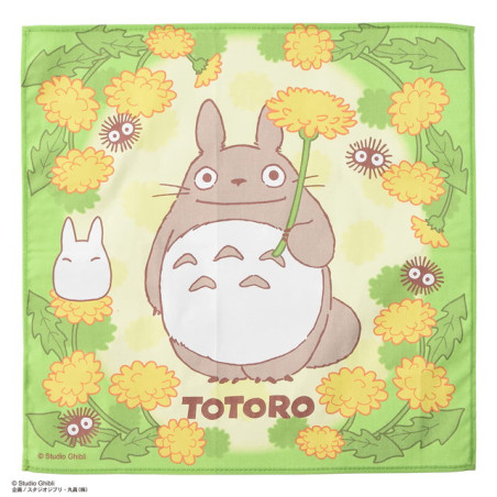 Textile - Mouchoir Silhouette Totoro Pissentlit 43 x 43 cm - Mon VoisinTotoro