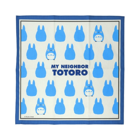 Textile - Mouchoir Silhouette Totoro Bleu 43 x 43 cm - Mon Voisin Totoro