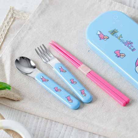 Chopsticks - Set Chopsticks Spoon Fork Ponyo in the ocean - Ponyo on the Cliff