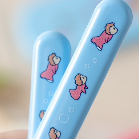 Chopsticks - Set Chopsticks Spoon Fork Ponyo in the ocean - Ponyo on the Cliff