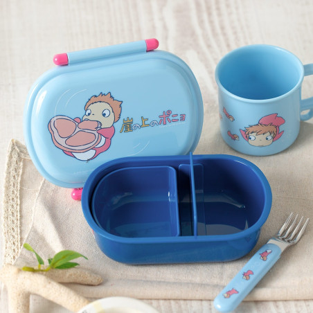 Bentos - Lunch box 2 locks Ponyo in the ocean - Ponyo on the Cliff