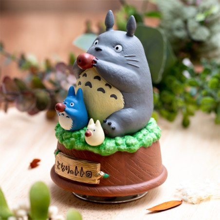 Boites à musiques - Grande Statue Musicale Totoro joue de l’ocarina - Mon Voisin Totoro