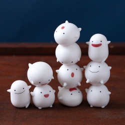 Juguetes - Juego de figuras Nosechara Warawara - El chico y la garza