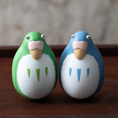 Toys - Two pack Roly-poly figurines Blue & Green Parakeet - The Boy and the