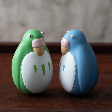 Toys - Two pack Roly-poly figurines Blue & Green Parakeet - The Boy and the