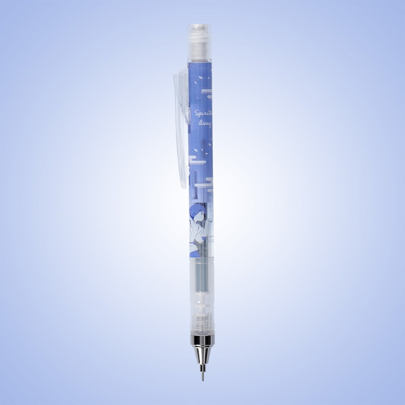 Escritura - Lápiz pastel azul violeta - El viaje de Chihiro