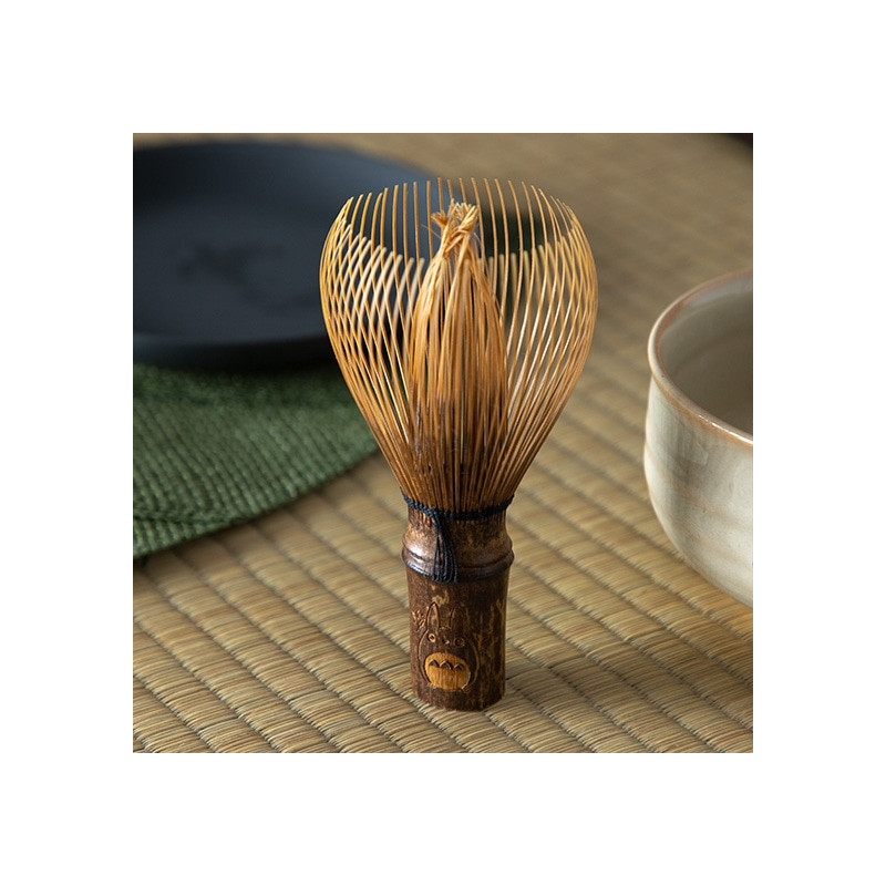 Porcelaine japonaise - Bol à matcha et fouet Akahada-yaki - Mon voisin Totoro