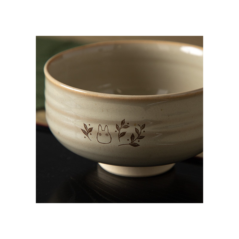 Porcelaine japonaise - Bol à matcha et fouet Akahada-yaki - Mon voisin Totoro