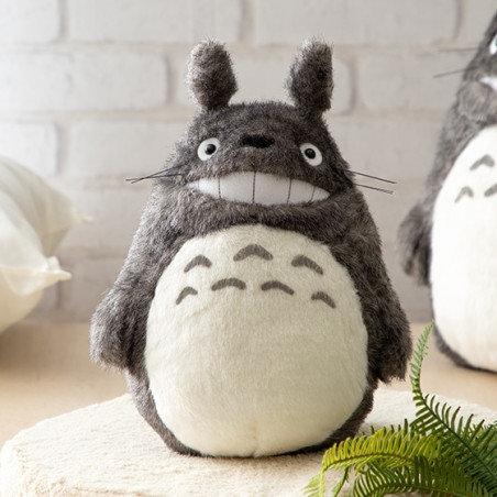 Peluches Classiques - Peluche Acrylique Totoro Gris souriant M - Mon Voisin Totoro