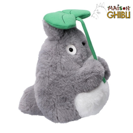 Peluches Nakayoshi - Peluche Nakayoshi Totoro Gris avec feuille - Mon Voisin Totoro