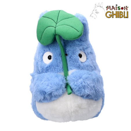 Peluches Nakayoshi - Peluche Nakayoshi Totoro Bleu avec feuille - Mon Voisin Totoro