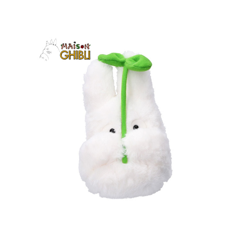 Peluches Nakayoshi - Peluche Nakayoshi Totoro Blanc avec feuille - Mon Voisin Totoro