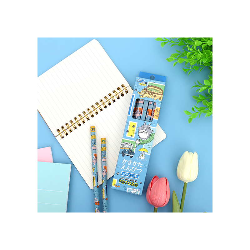 Writing - Set of 12 2B Pencils Vehicles - My Neighbor Totoro
