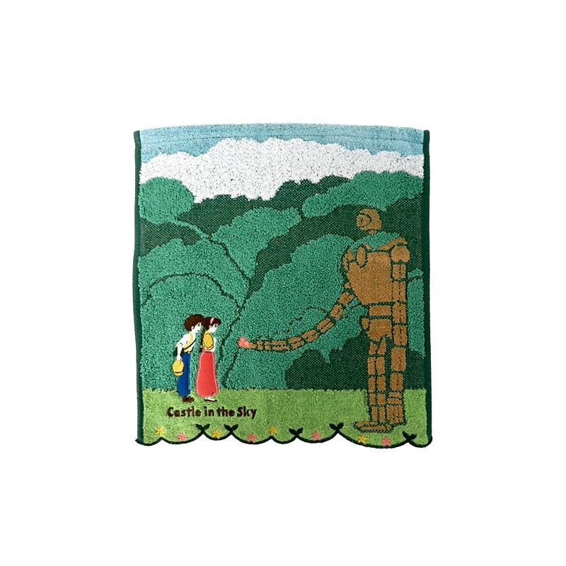 Linge de maison - Mini Serviette Robot Jardinier 34x36 cm - Le Château dans le ciel