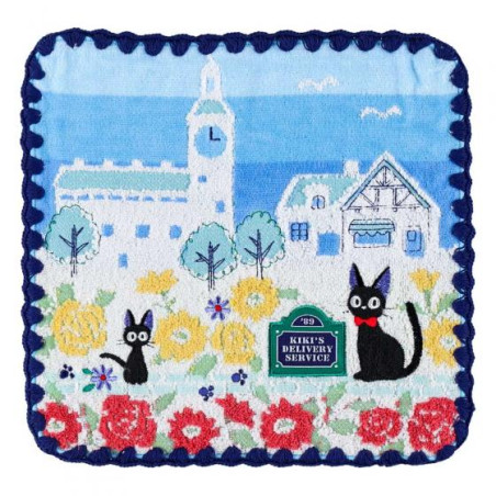 Linge de maison - Mini Serviette Rues de Paris 25x25 cm - Kiki la petite sorcière