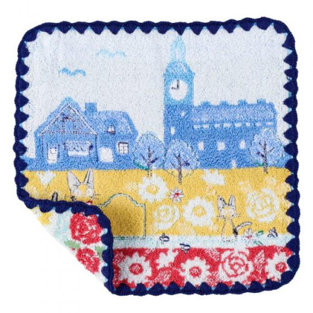 Linge de maison - Mini Serviette Rues de Paris 25x25 cm - Kiki la petite sorcière