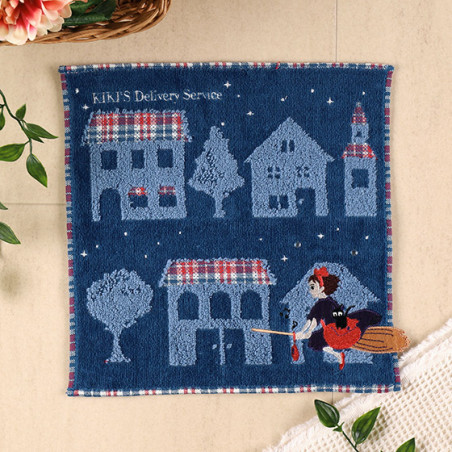 Linge de maison - Mini Serviette La nuit du départ 25x25 cm - Kiki la petite sorcière