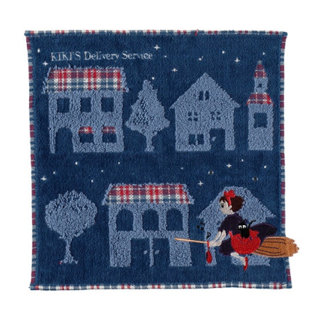 Linge de maison - Mini Serviette La nuit du départ 25x25 cm - Kiki la petite sorcière