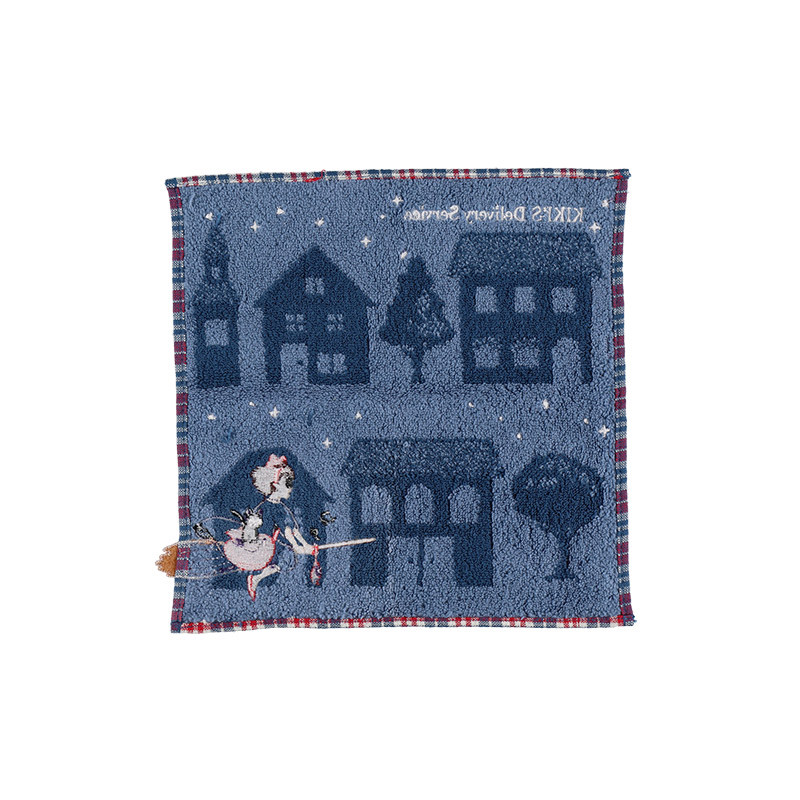 Linge de maison - Mini Serviette La nuit du départ 25x25 cm - Kiki la petite sorcière