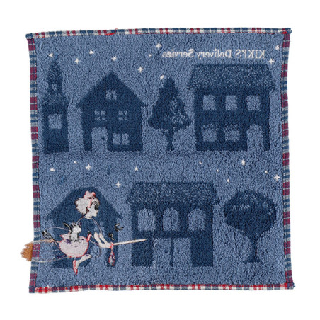 Linge de maison - Mini Serviette La nuit du départ 25x25 cm - Kiki la petite sorcière