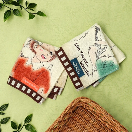 Household linen - Mini Towel Celluloid Shizuku & Seiji - Whisper of the Heart
