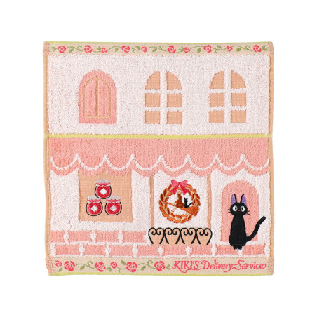 Linge de maison - Mini Serviette Jiji Coin de rue 25x25 cm - Kiki la petite sorcière