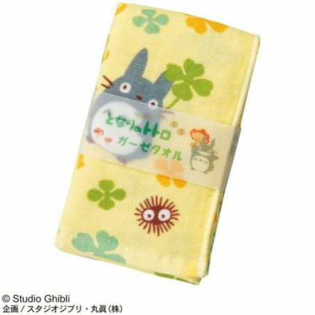 Linge de maison - Serviette Imabari Totoro Trèfle 34x80 cm - Mon Voisin Totoro