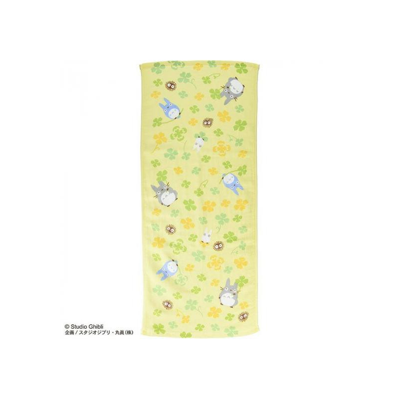 Linge de maison - Serviette Imabari Totoro Trèfle 34x80 cm - Mon Voisin Totoro