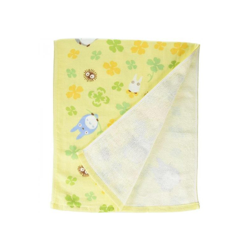 Linge de maison - Serviette Imabari Totoro Trèfle 34x80 cm - Mon Voisin Totoro