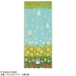 Linge de maison - Serviette Totoro Fleurs & Fraises 34x80 cm - Mon Voisin Totoro
