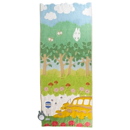 Linge de maison - Serviette Chatbus en Chemin 34x80 cm - Mon Voisin Totoro