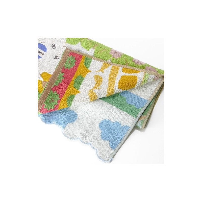 Linge de maison - Serviette Chatbus en Chemin 34x80 cm - Mon Voisin Totoro