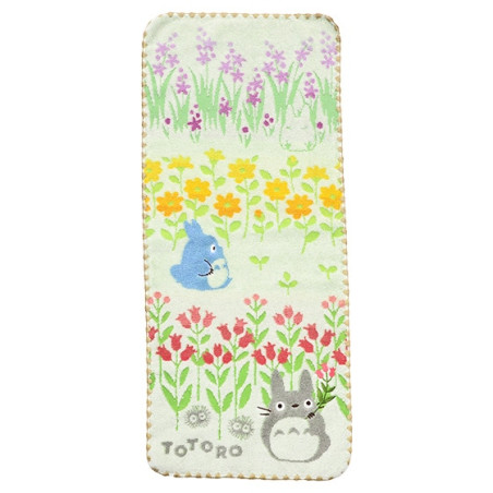 Linge de maison - Serviette Totoro Fleurs Sauvages 34x80 cm - Mon Voisin Totoro