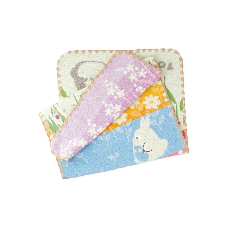 Linge de maison - Serviette Totoro Fleurs Sauvages 34x80 cm - Mon Voisin Totoro